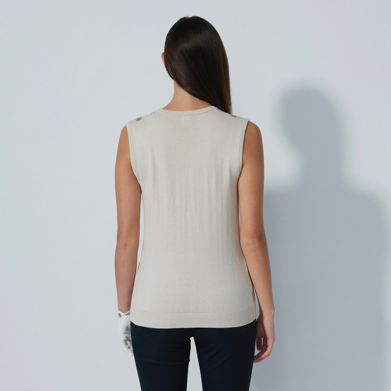 Daily Sports Chroma Beige Argyle Sweater Vest