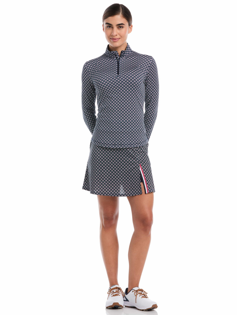 Callaway Mini Geo Floral Sun Protection Shirt Callaway Mini Geo Floral Sun Protection Shirt