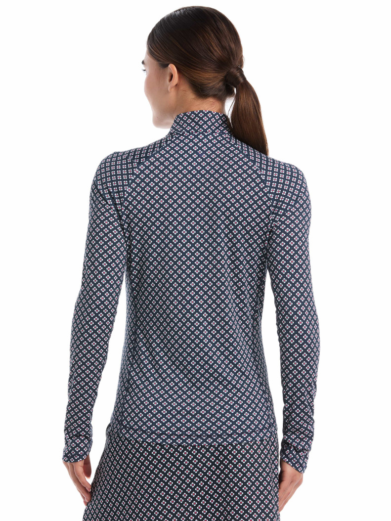 Callaway Mini Geo Floral Sun Protection Shirt Callaway Mini Geo Floral Sun Protection Shirt