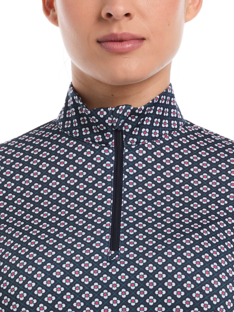 Callaway Mini Geo Floral Sun Protection Shirt Callaway Mini Geo Floral Sun Protection Shirt