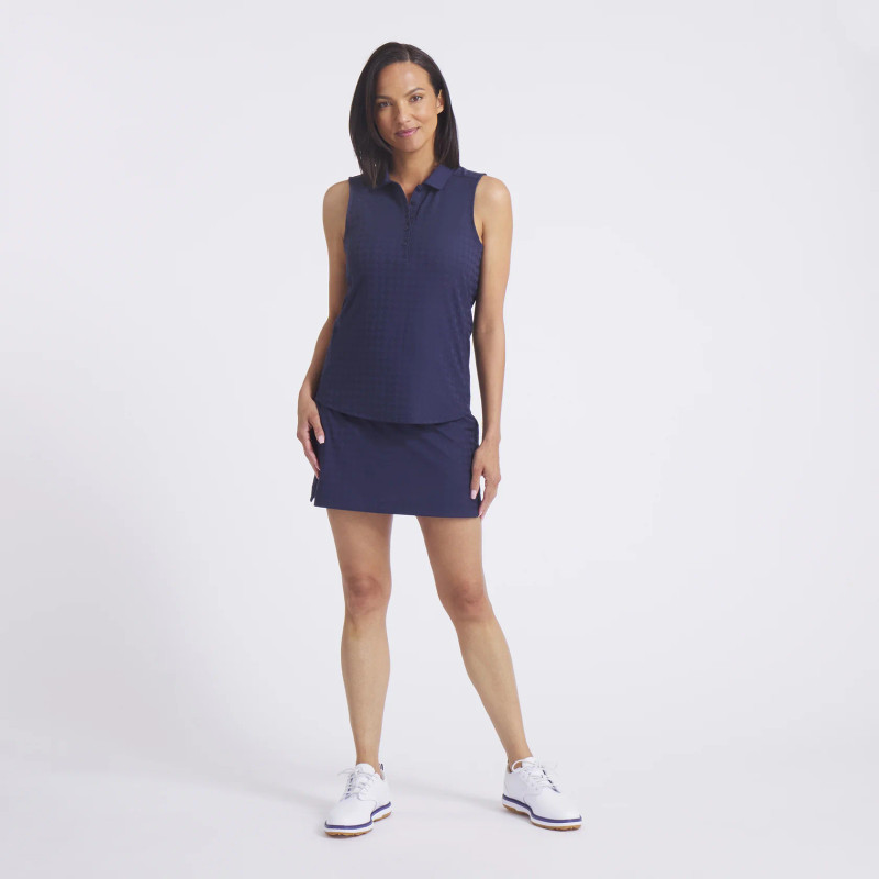 Puma Houndstooth  Blake Navy 16" Golf Skort Puma Houndstooth  Blake Navy 16" Golf Skort