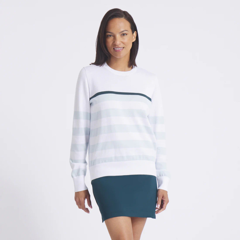 Puma Resort Stripe Golf Sweater
