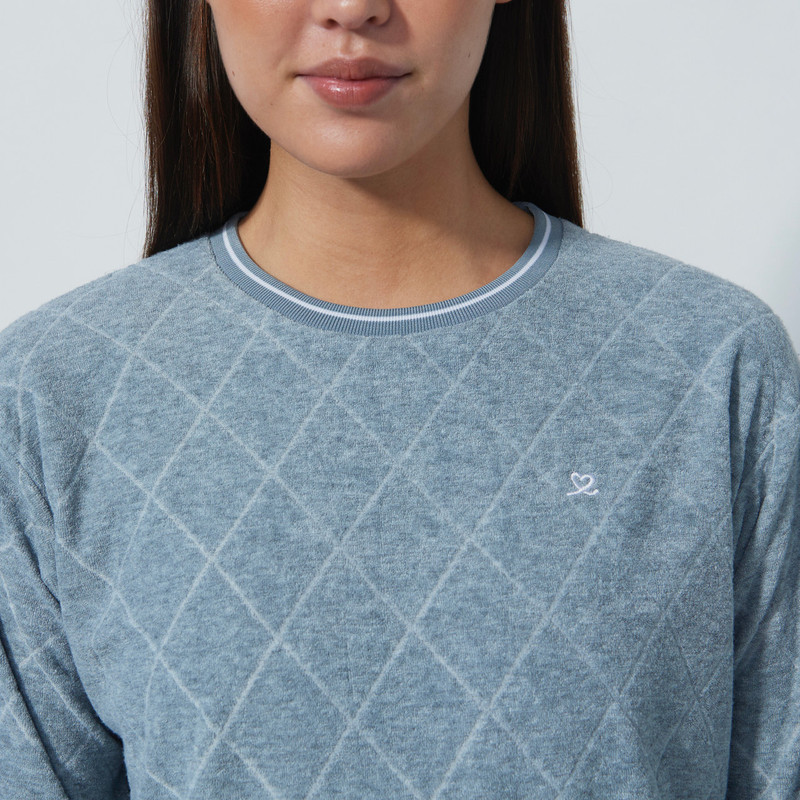 Daily Sports Terry Touch Diamond Sweatshirt Daily Sports Terry Touch Diamond Sweatshirt