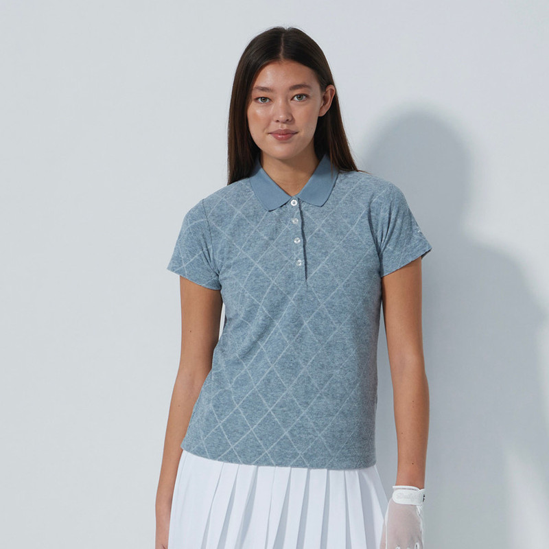 Daily Sports Terry Touch Diamond Short Sleeve Polo Daily Sports Terry Touch Diamond Short Sleeve Polo