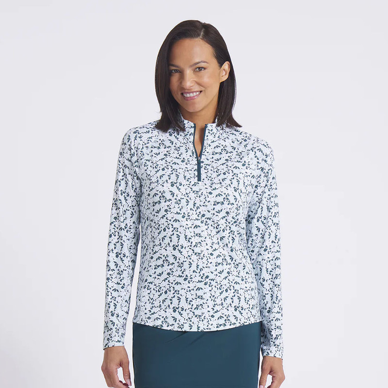 Puma Floral Burst YouV Long Sleeve Mock Puma Floral Burst YouV Long Sleeve Mock