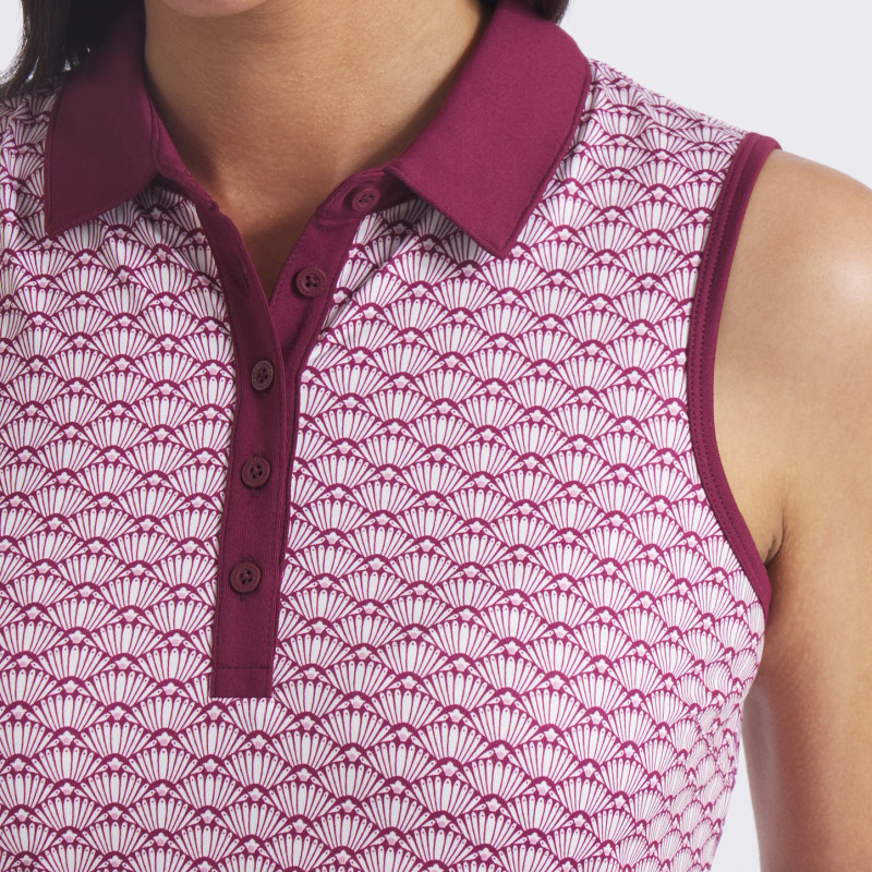 Puma CLOUDSPUN Scallop Sleeveless Golf Polo