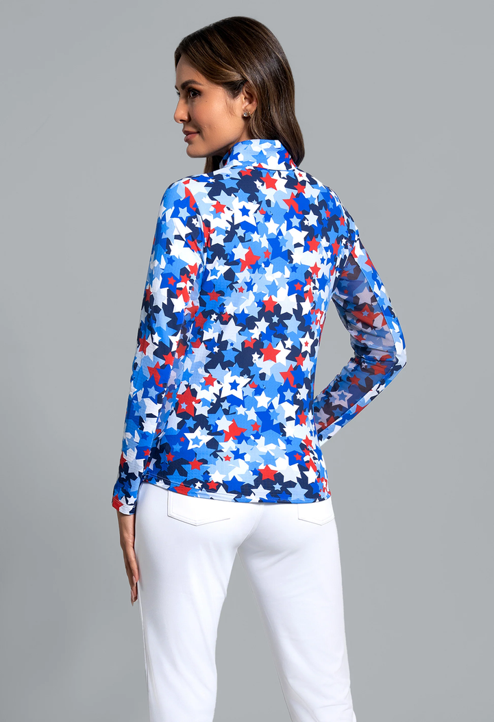 IBKUL Star Spangle Limited Edition Long Sleeve Mock