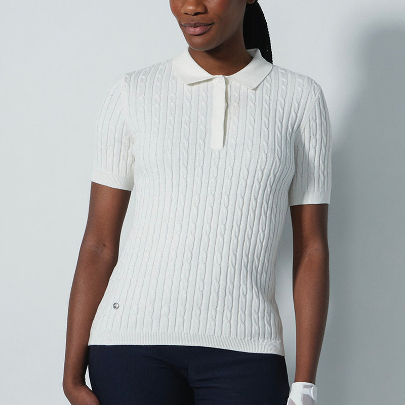 Daily Sports Madelene Short Sleeve Cable Knit Sweater [F25]