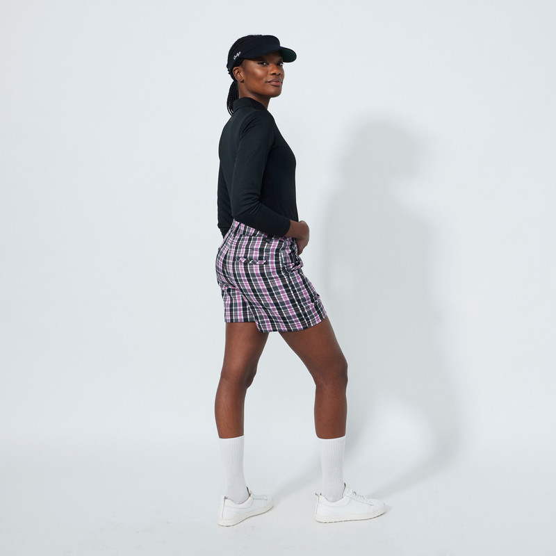 Daily Sports Black Plaid High Rise Short Daily Sports Black Plaid High Rise Short