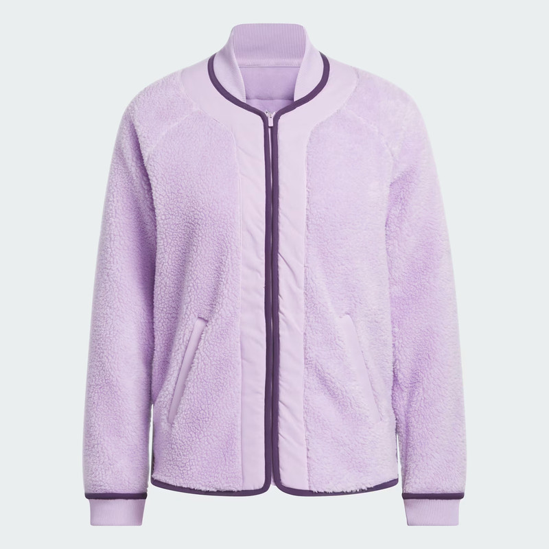 Adidas Go-To Powder Plum Fleece Jacket Adidas Go-To Powder Plum Fleece Jacket