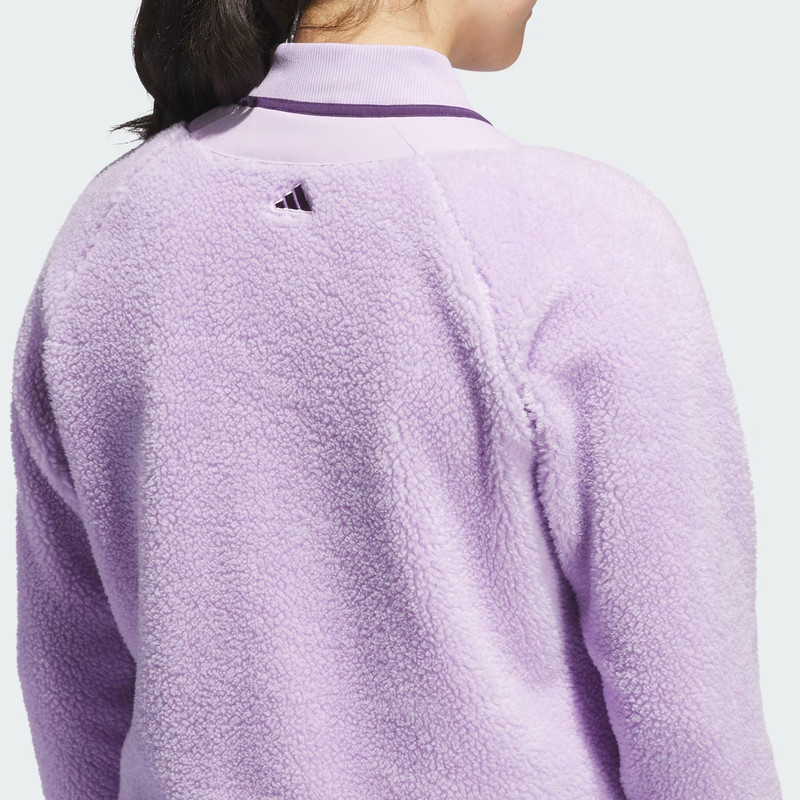 Adidas Go-To Powder Plum Fleece Jacket Adidas Go-To Powder Plum Fleece Jacket