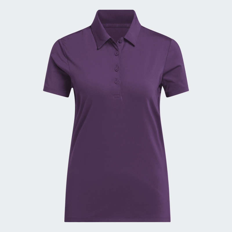 Adidas Aurora Plum Short Sleeve Golf Polo