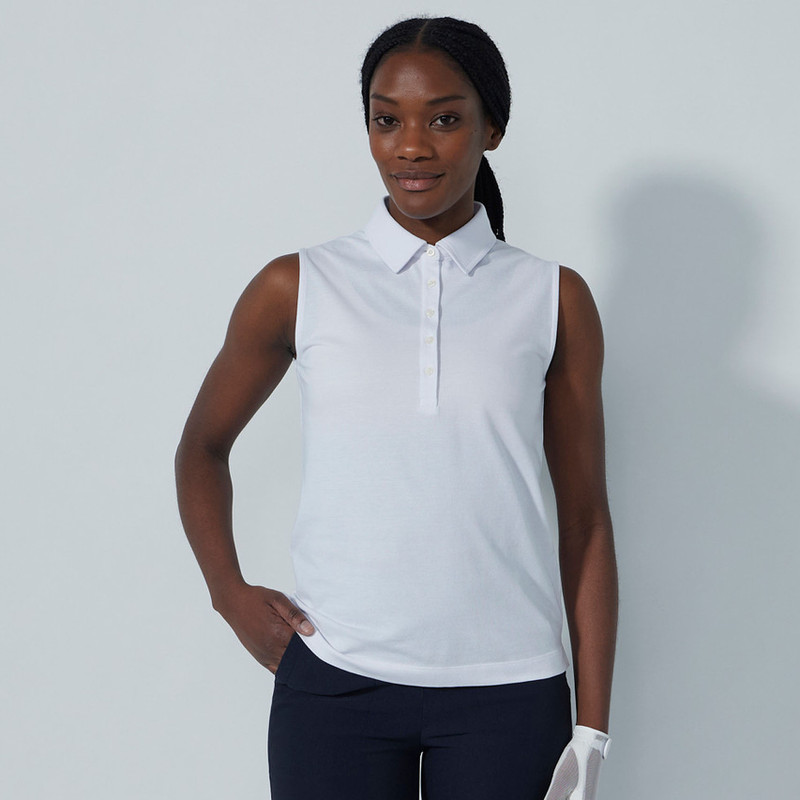 Daily Sports Fairway Pique Cotton Sleeveless Polo [F25]