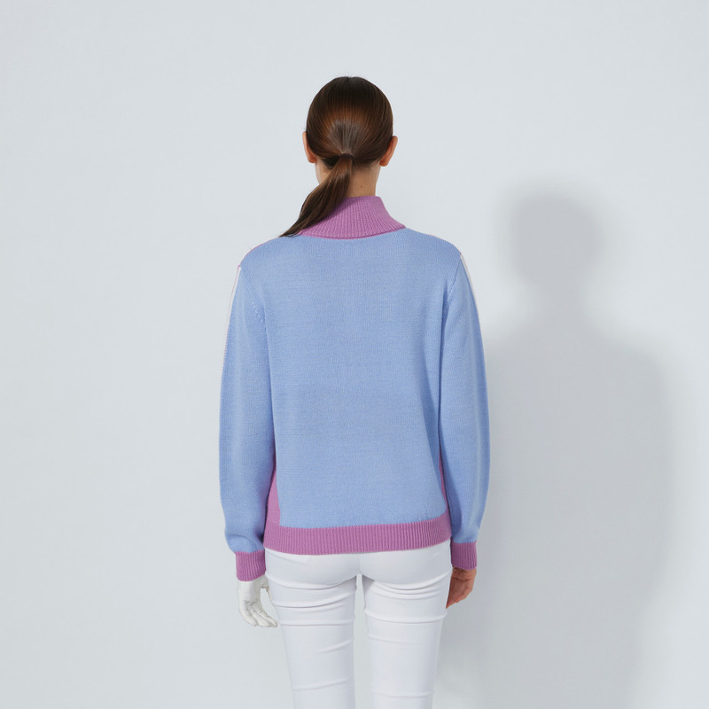 Daily Sports Veronica Stripe Quarter Zip Sweater Daily Sports Veronica Stripe Quarter Zip Sweater