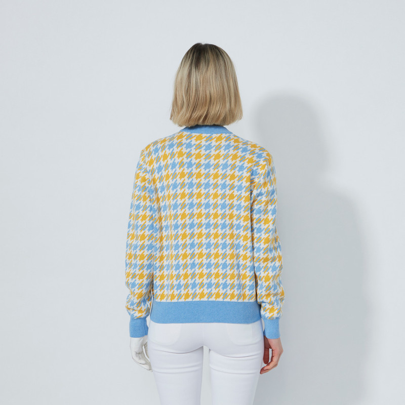 Daily Sports Houndstooth Knit Cardigan [F25]