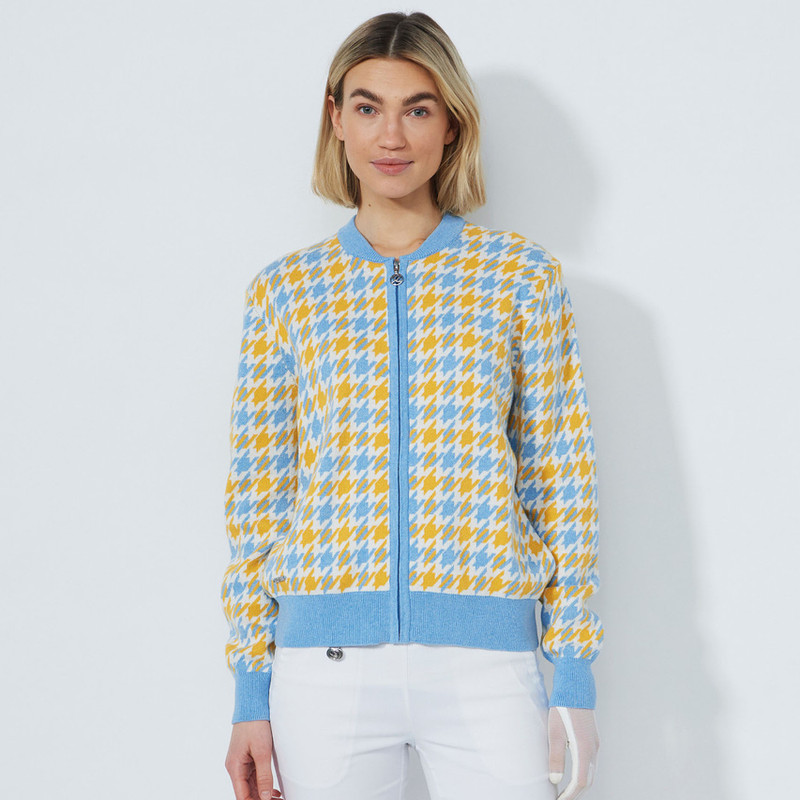 Daily Sports Houndstooth Knit Cardigan [F25]
