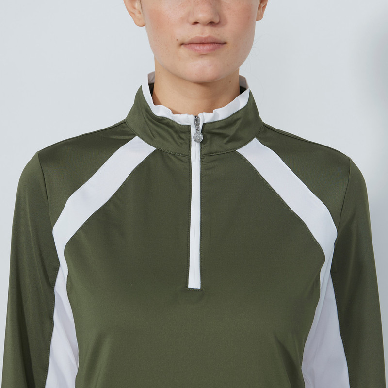 Daily Sports Panel Long Sleeve Half Neck
