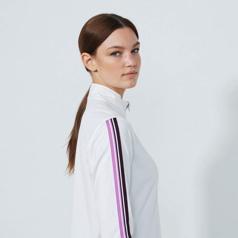 Daily Sports White/Veronica Long Sleeve Mock