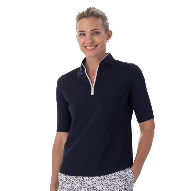 BelynKey Hepburn Onyx Half Sleeve Mock