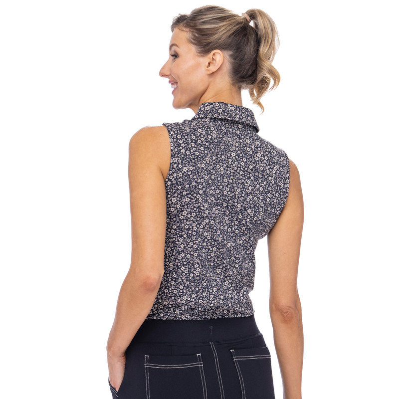 BelynKey BK Edinburgh Ivy Floral Sleeveless Polo