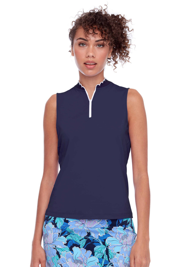 Swing Control Velocity Sleeveless Scallop Mock [2026]