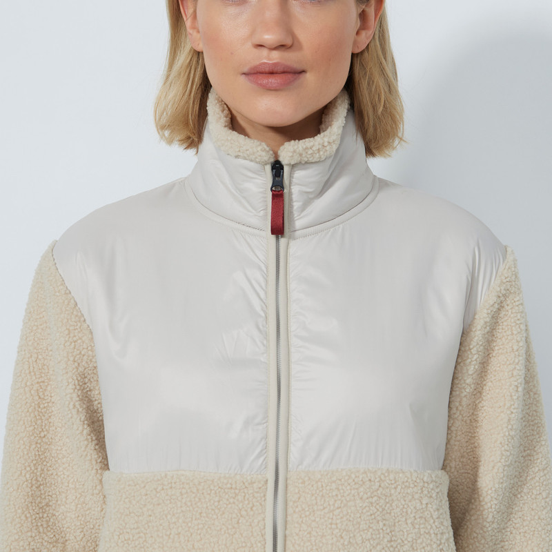 Daily Sports Teddy Fleece Beige Jacket