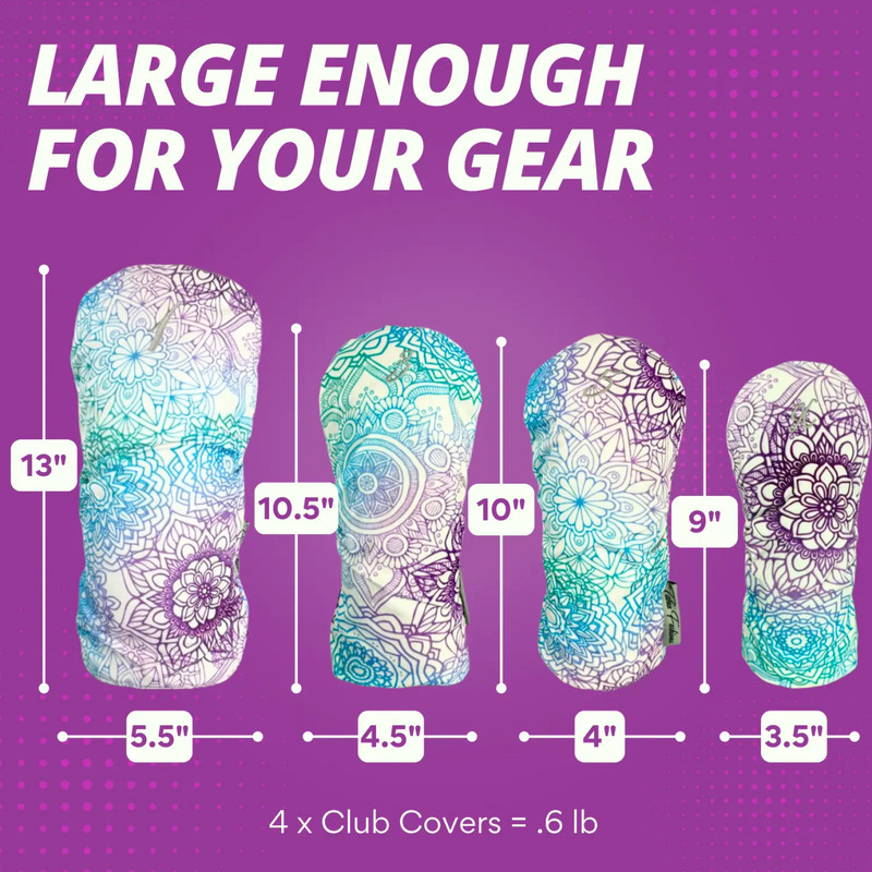 Taboo Golf Mandala Dreams 4-Pack Headcover Set