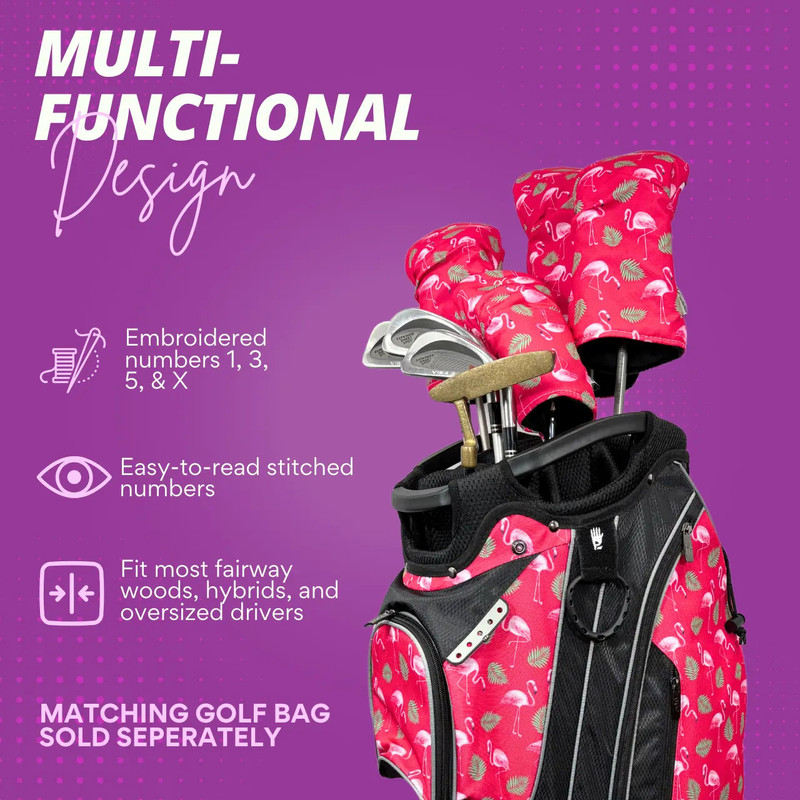 Taboo Golf Pink Flamingos 14-Way Lightweight Cart Bag