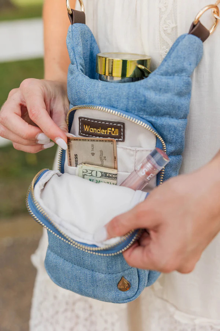 Wanderfull Denim HydroBag® with Strap