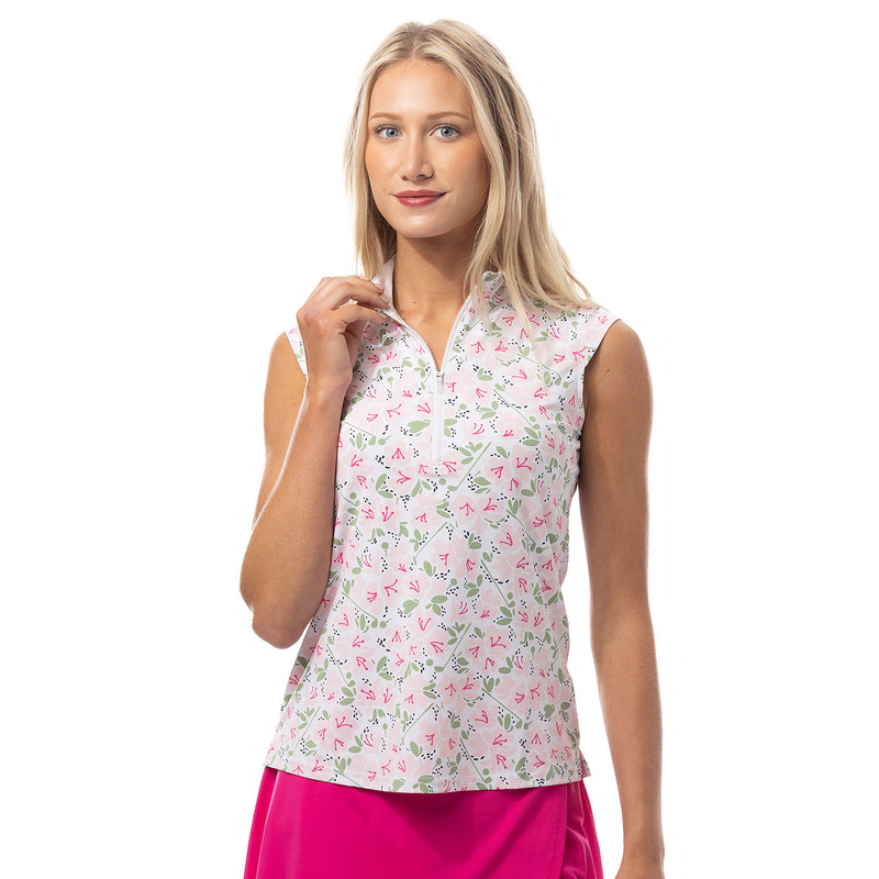 SanSoleil Puttercup SolairCool Sleeveless Mock