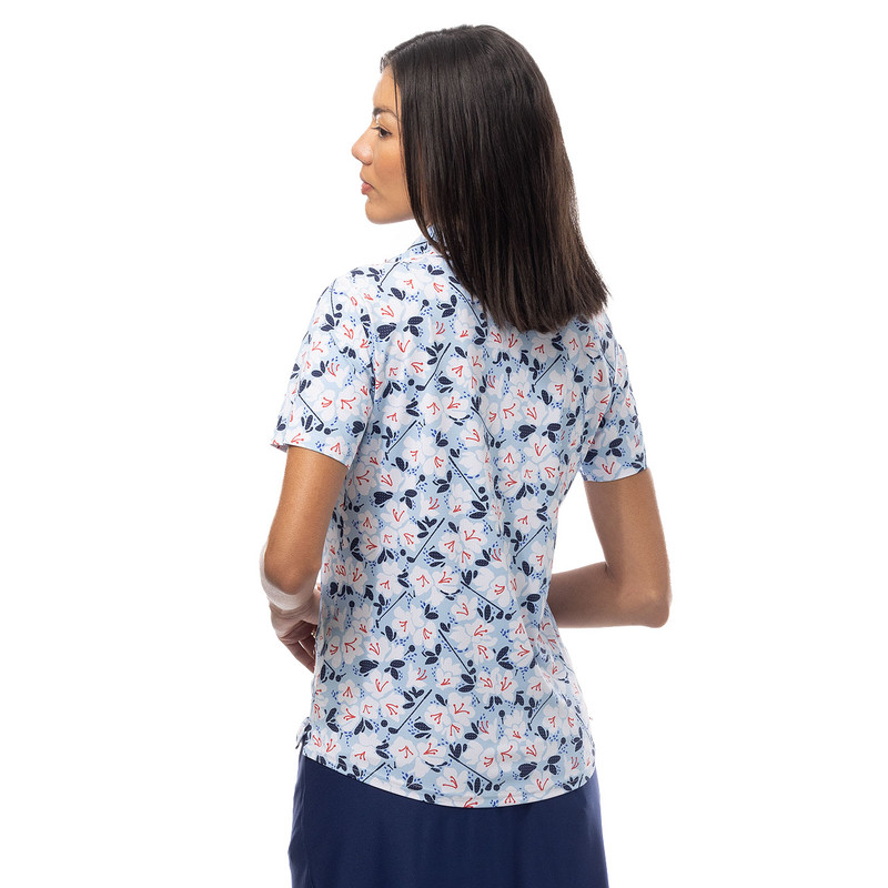 SanSoleil Puttercup SolairCool Short Sleeve Mock