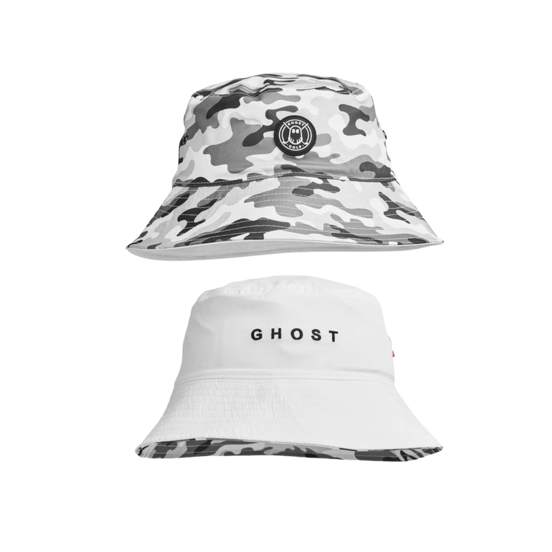 GHOST GOLF Reversible Camo Bucket Hat