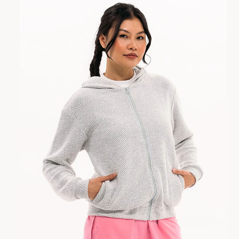 Foray Bouclé Full Zip Hoodie