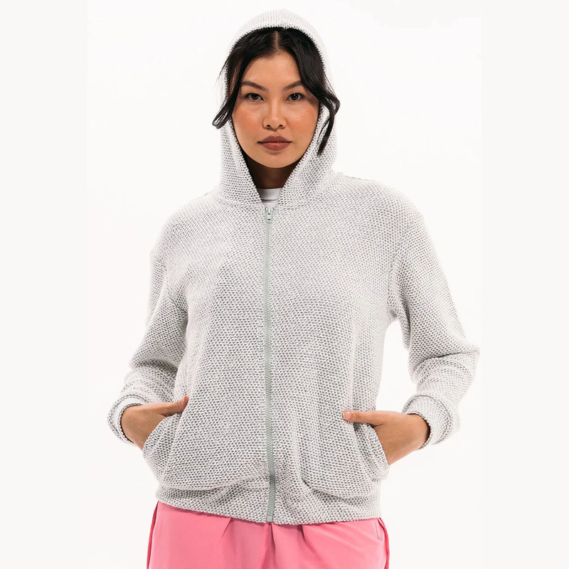 Foray Bouclé Full Zip Hoodie