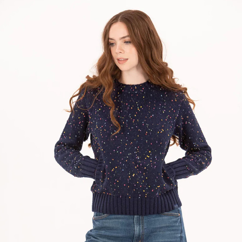 Navy Speckle Sweater