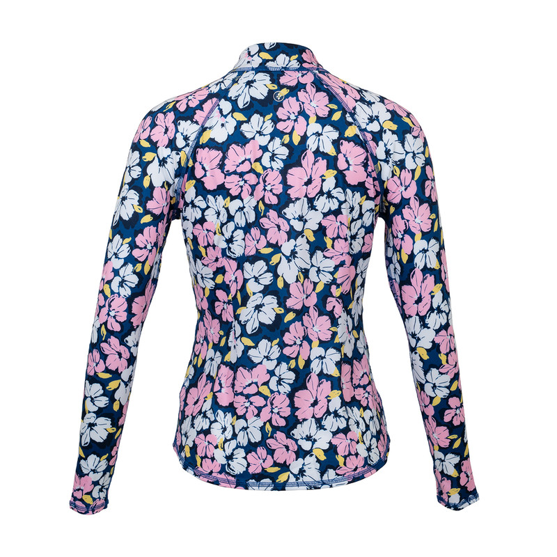 JoFit Sea Of Flowers UV Long Sleeve Zip Crewneck