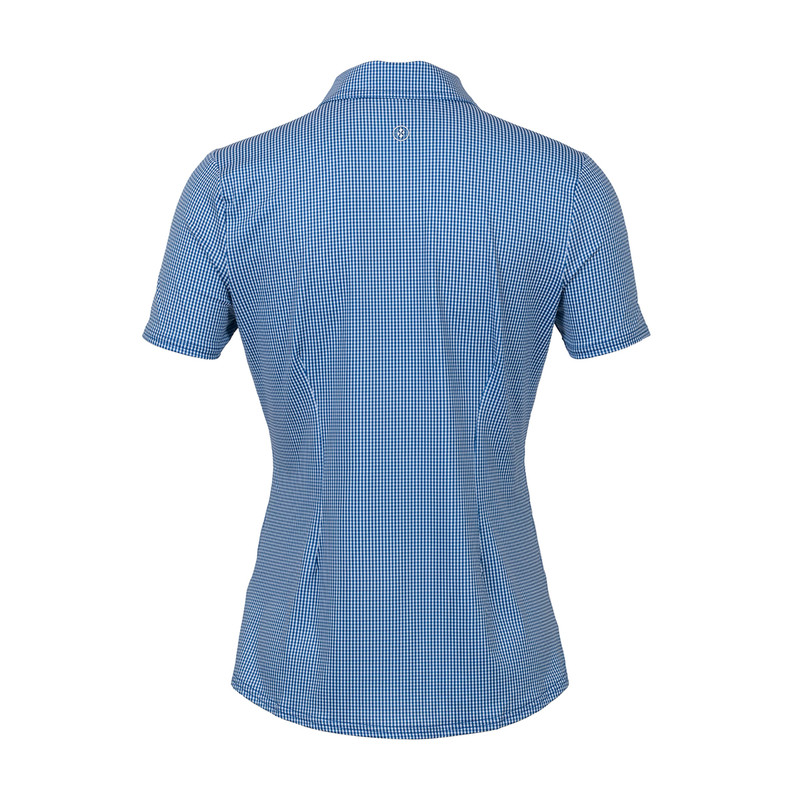 JoFit Limoges Seafarer Check Mia Short Sleeve Polo