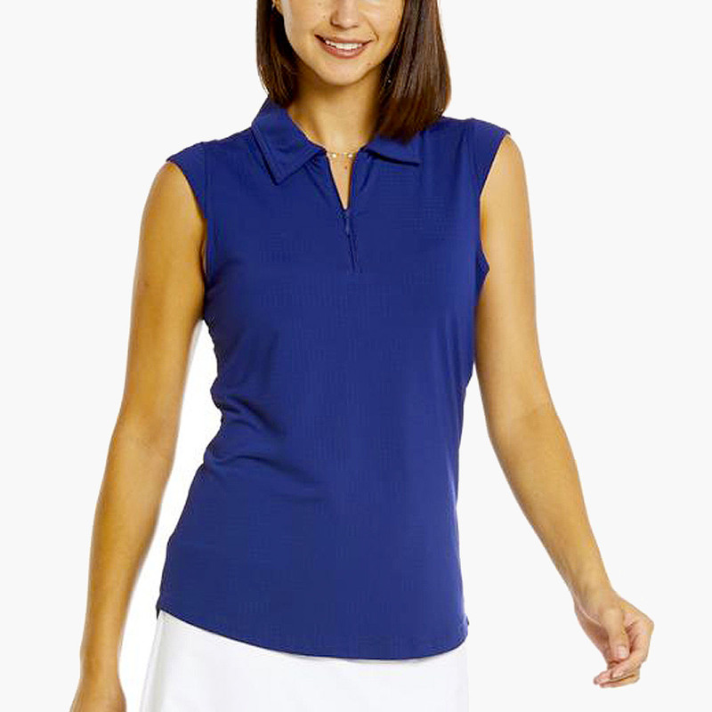  IBKUL Sleeveless Solid Polo  [2025]