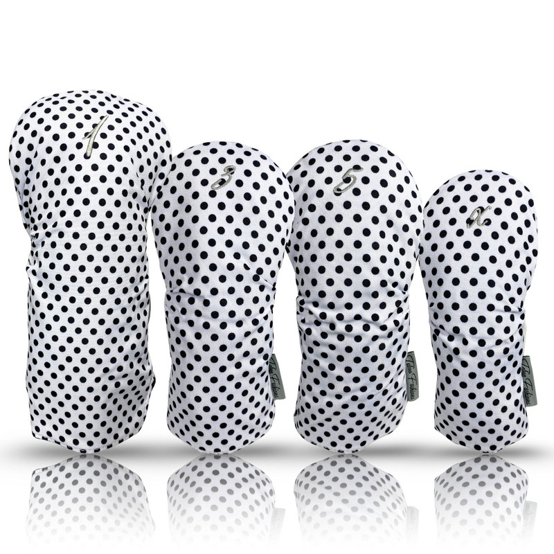 Taboo Golf Black Tie Dot 4-Pack Headcover Set