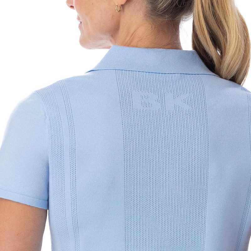 BelynKey Pointelle Sky Blue Sweater