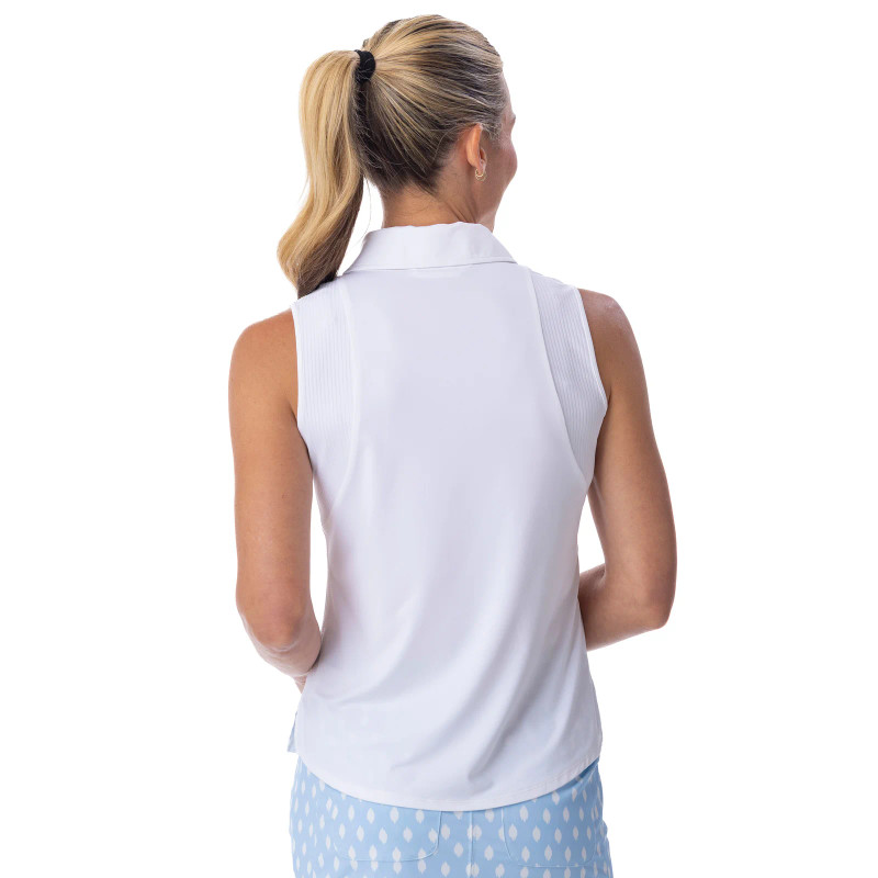 BelynKey Chalk Faye Sleeveless Polo