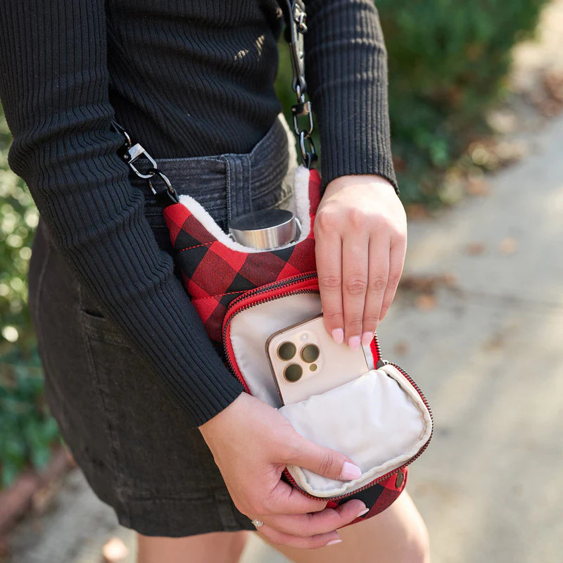 Wanderfull Red Buffalo Plaid With Sherpa HydroBag®- Limited Edition