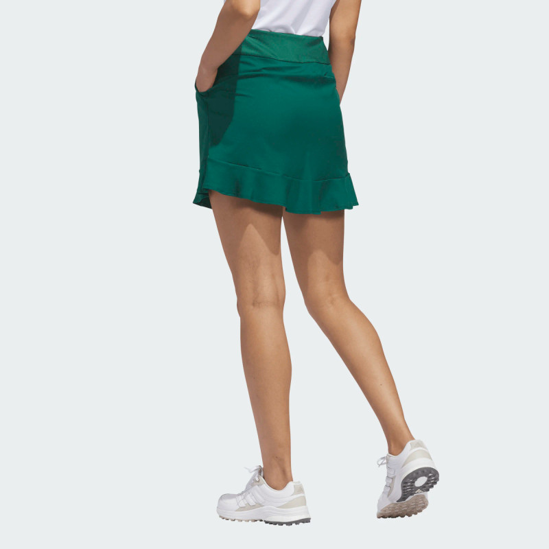 Adidas Ultimate365 Green Frilled 17" Golf Skort