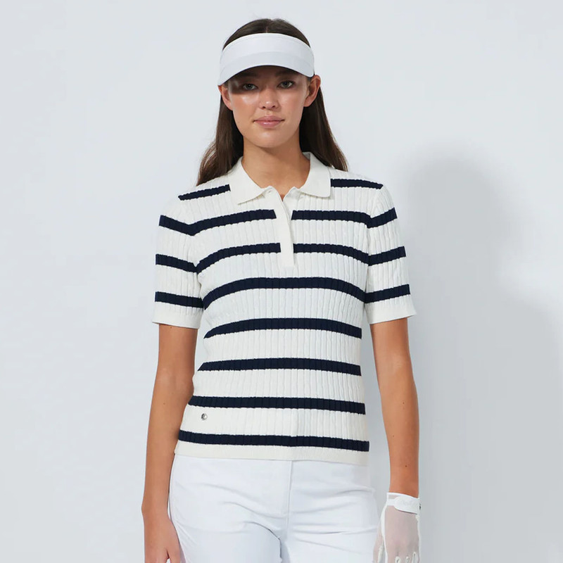 Daily Sports Madelene Navy White Stripe SS Sweater