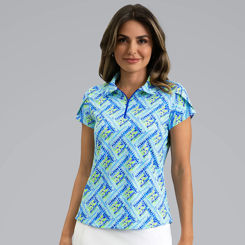 IBKUL Nina Tulip Sleeve Polo