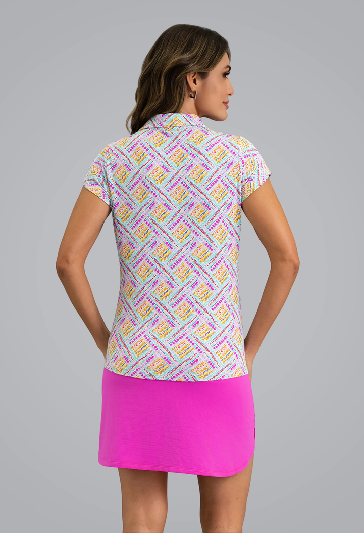 IBKUL Nina Tulip Sleeve Polo