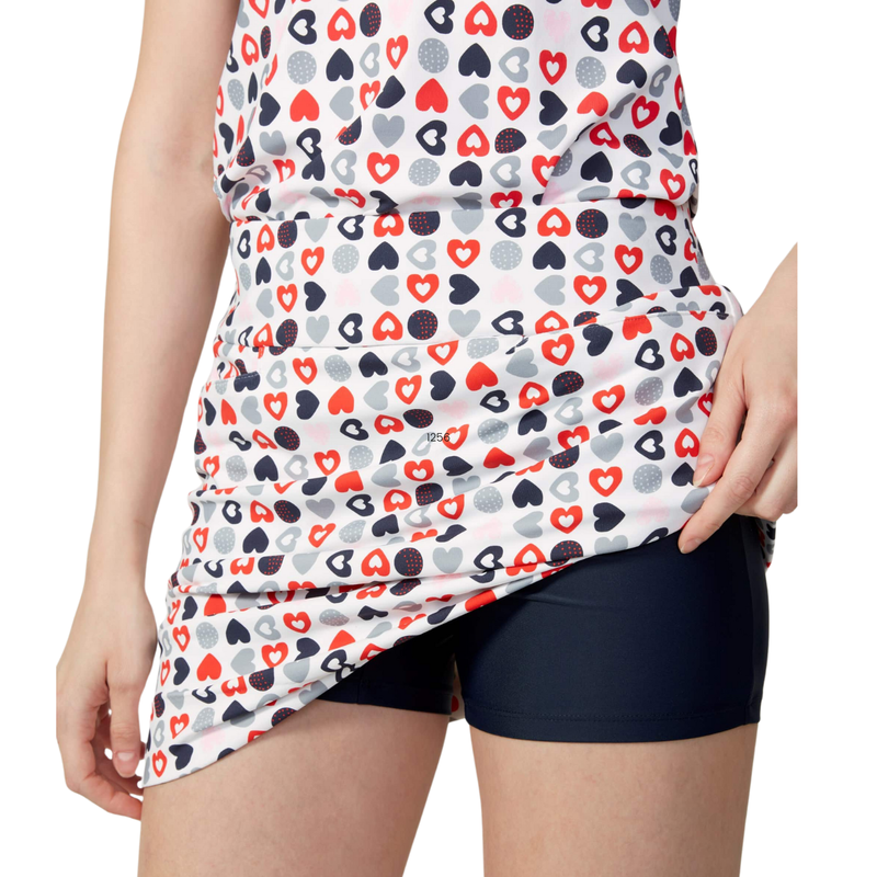 Swing Control Airspun Hearts 16" Skort 