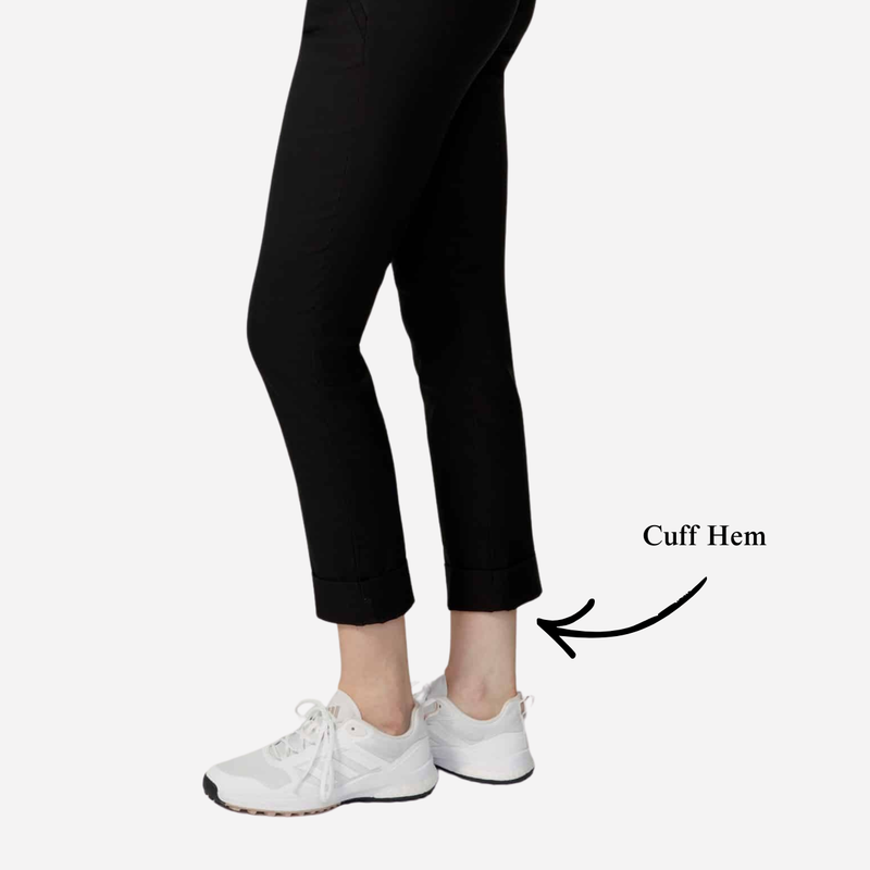 Swing Control Armani Twill Cuffed 28" Ankle Pant