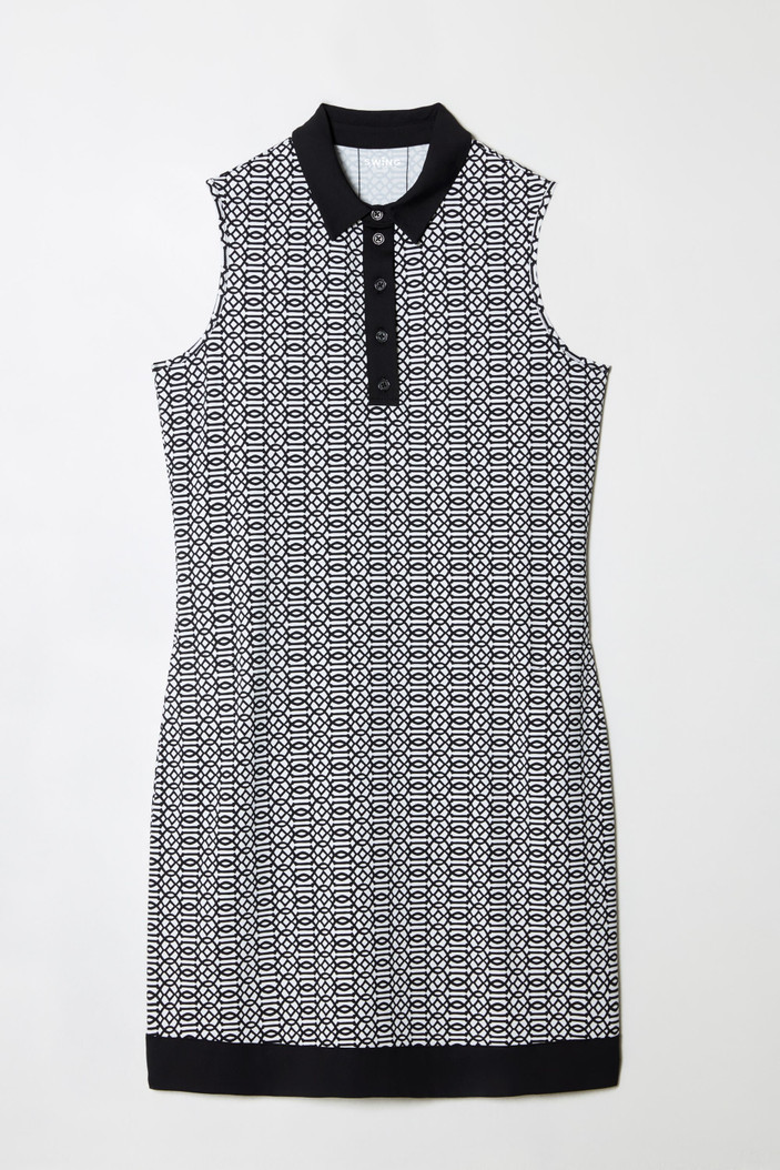Swing Control Black Keys Sleeveless Dress