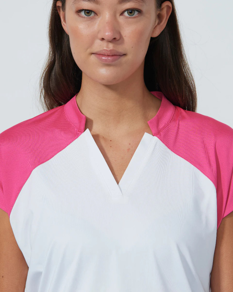 Daily Sports V-Neck Cap Sleeve Top [PS26]